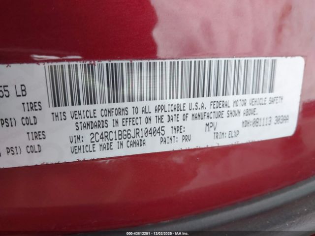 2018 CHRYSLER PACIFICA 2C4RC1BG6JR104045 Photo 8