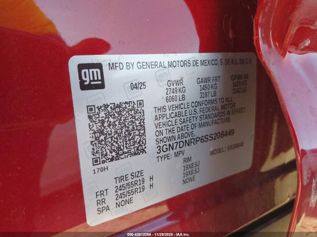 Chevrolet Equinox Ev Lt 2 2025 3GN7DNRP6SS208449 Image 9