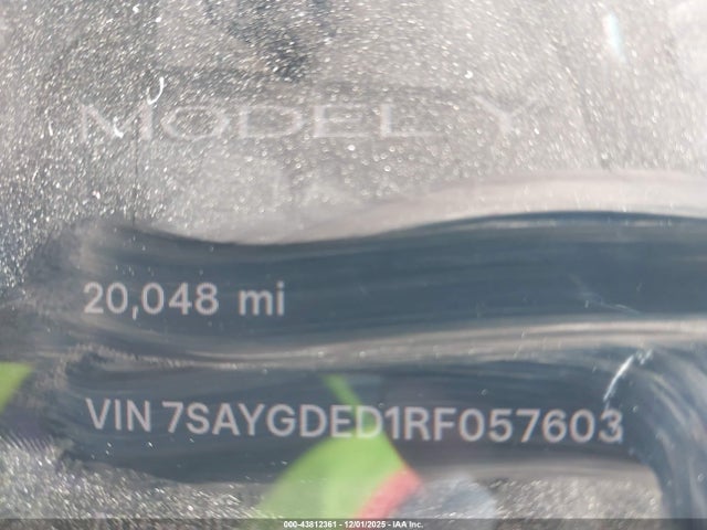2024 TESLA MODEL Y 7SAYGDED1RF057603 Photo 6