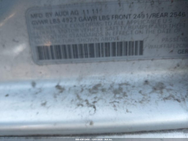 2012 AUDI A4 WAUFFAFL2CN015359 Photo 8