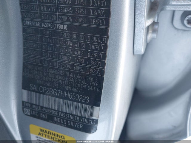 SALCP2BG7HH650223 Land Rover Discovery Sport Se