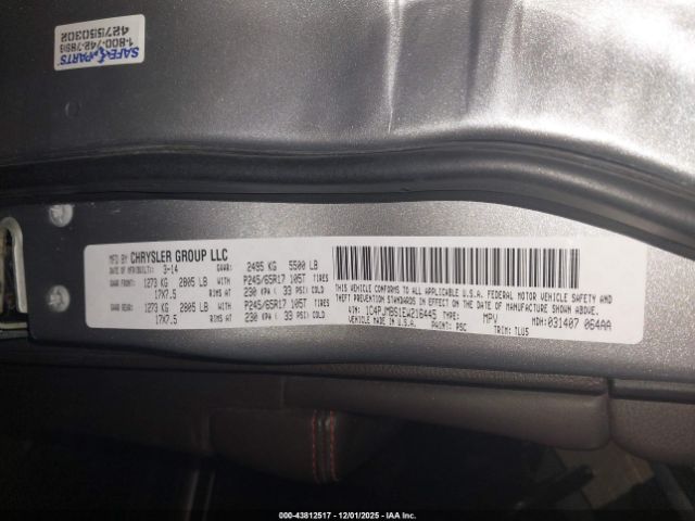 2014 JEEP CHEROKEE 1C4PJMBS1EW216445 Photo 8