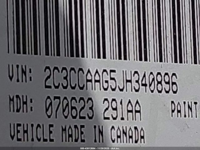 2018 CHRYSLER 300 2C3CCAAG5JH340896 Photo 8