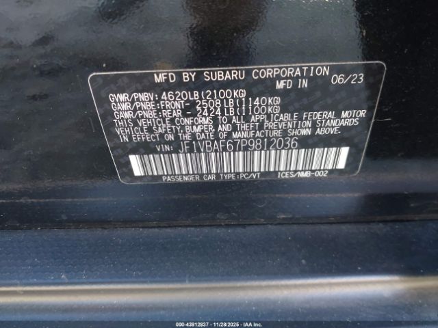 2023 SUBARU WRX JF1VBAF67P9812036 Photo 8