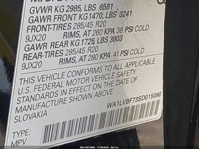 2025 AUDI Q7 WA1LVBF73SD015080 Photo 8