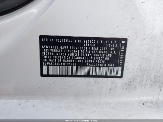 2019 VOLKSWAGEN JETTA 3VWC57BU3KM125725 Photo 8