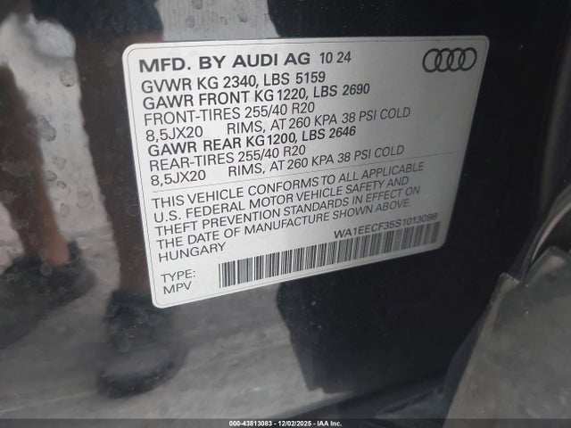 2025 AUDI Q3 WA1EECF35S1013098 Photo 8