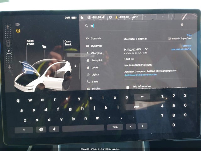 2026 TESLA MODEL Y 7SAYGDED0TA452117 Photo 6