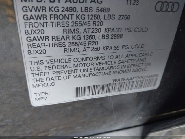 2024 AUDI Q5 WA1EAAFYXR2044895 Photo 8
