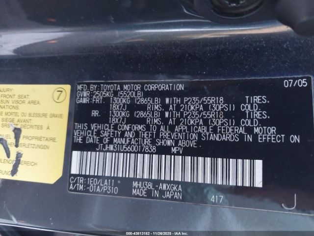 2006 LEXUS RX 400H JTJHW31U560017838 Photo 8