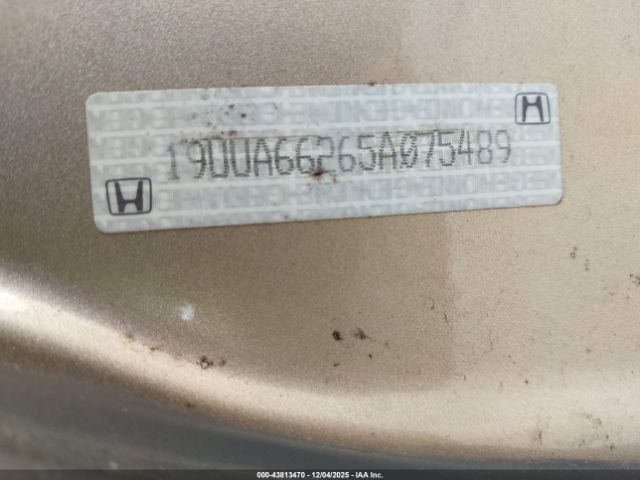 2005 ACURA TL 19UUA66265A075489 Photo 8