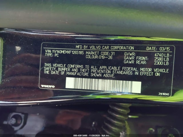 2015 VOLVO V60 YV140MEMXF1265185 Photo 8