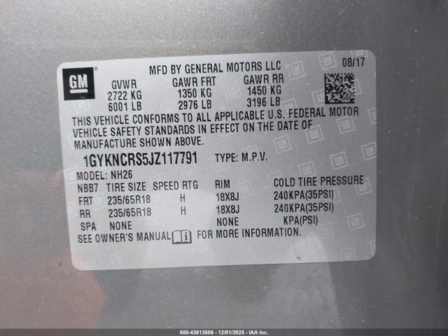 2018 CADILLAC XT5 1GYKNCRS5JZ117791 Photo 8