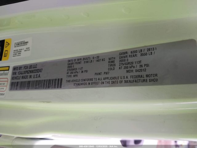 2022 JEEP WRANGLER 4XE 1C4JJXP62NW220247 Photo 8