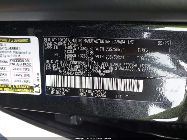 Lexus Rx 350 Luxury 2025 2T2BAMBA1SC063129 Image 9