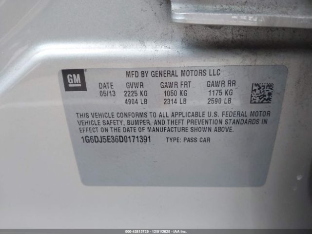 2013 CADILLAC CTS 1G6DJ5E36D0171391 Photo 8