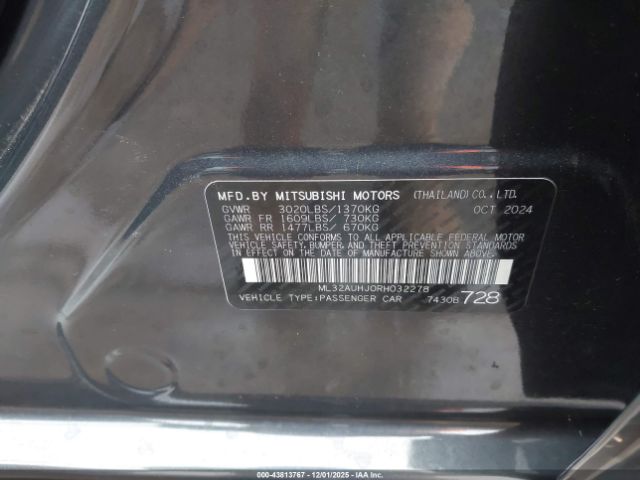 2024 MITSUBISHI MIRAGE ML32AUHJ0RH032278 Photo 8