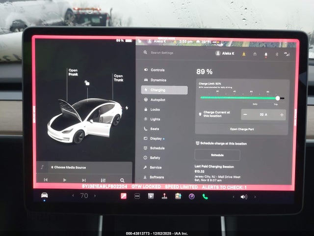 Продаж на аукціоні авто 2020 Tesla Model 3 Standard Range Plus Rear-wheel Drive/standard Range Rear-wheel Drive, vin: 5YJ3E1EA9LF802204, номер лоту: 43813773