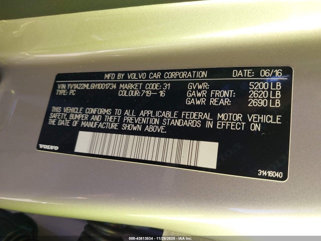 2017 VOLVO S90 YV1A22ML6H1001734 Photo 8