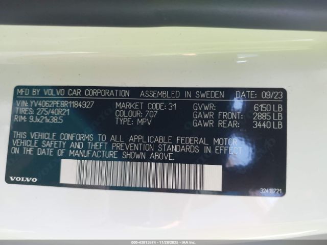 2024 VOLVO XC90 YV4062PE8R1184927 Photo 8