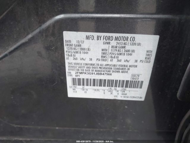 2018 FORD EDGE 2FMPK3G91JBB47566 Photo 8