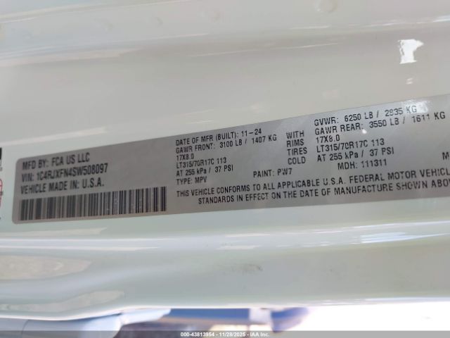 2025 JEEP WRANGLER 1C4RJXFN4SW508097 Photo 8