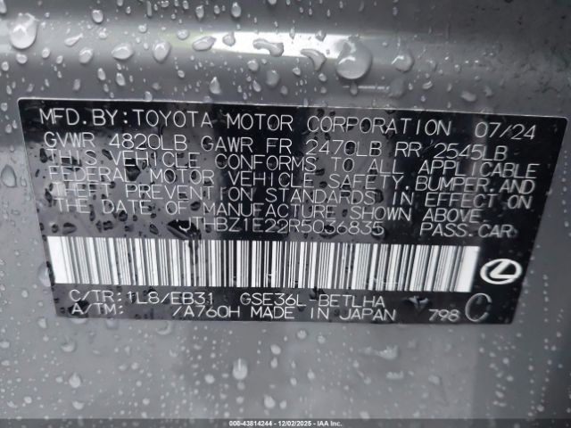 2024 LEXUS IS 350 JTHBZ1E22R5036835 Photo 8