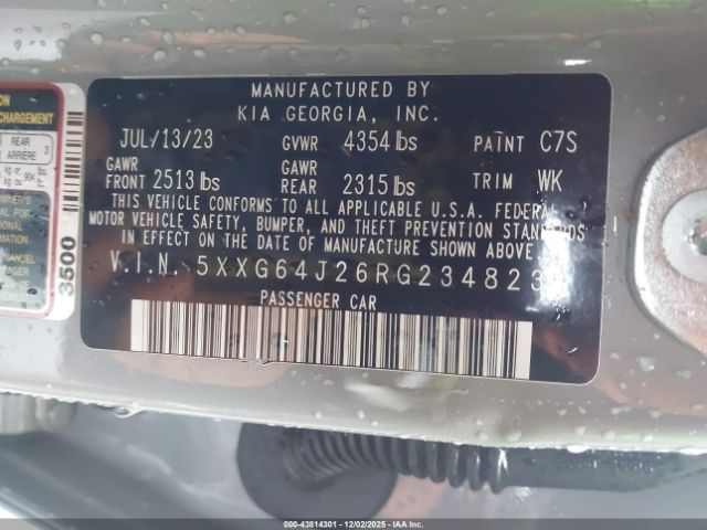 2024 KIA K5 5XXG64J26RG234823 Photo 8