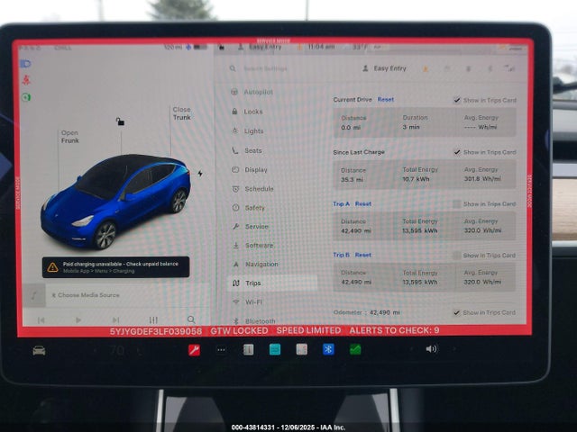 2020 TESLA MODEL Y 5YJYGDEF3LF039058 Photo 6