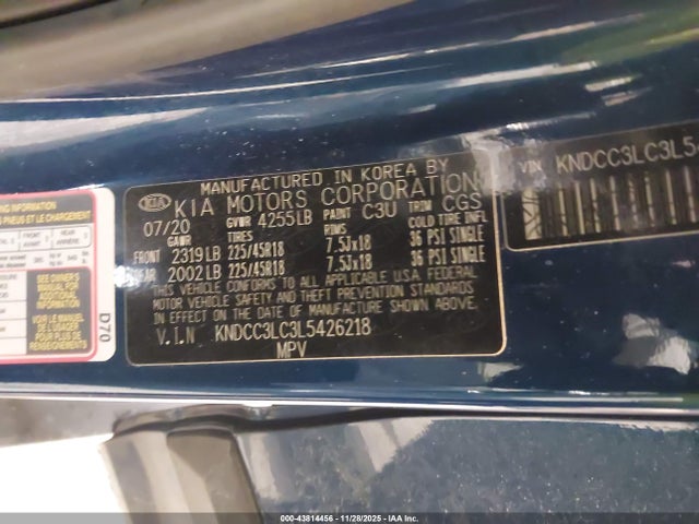 2020 KIA NIRO KNDCC3LC3L5426218 Photo 8