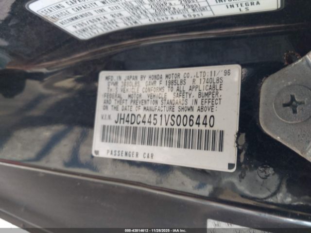 1997 ACURA INTEGRA JH4DC4451VS006440 Photo 8