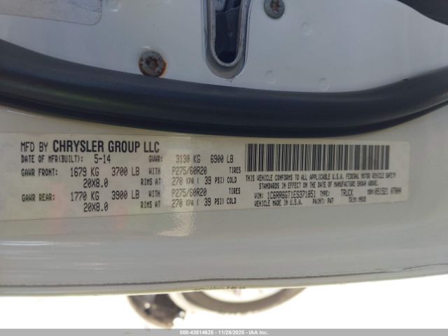 2014 RAM 1500 1C6RR6GT1ES371851 Photo 8