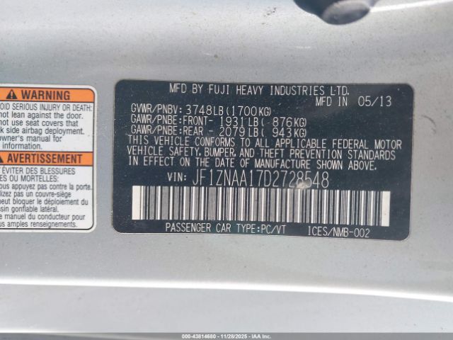 2013 SCION FR-S JF1ZNAA17D2728548 Photo 8