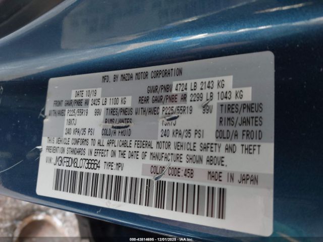 2020 MAZDA CX-5 JM3KFBDM8L0736664 Photo 8