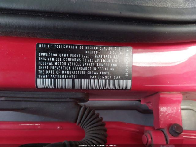 2014 VOLKSWAGEN BEETLE 3VWF17AT8EM640791 Photo 8