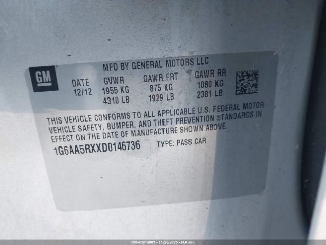 2013 CADILLAC ATS 1G6AA5RXXD0146736 Photo 8