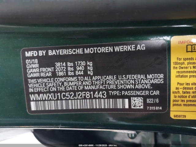 2018 MINI HARDTOP WMWXU1C52J2F81443 Photo 8