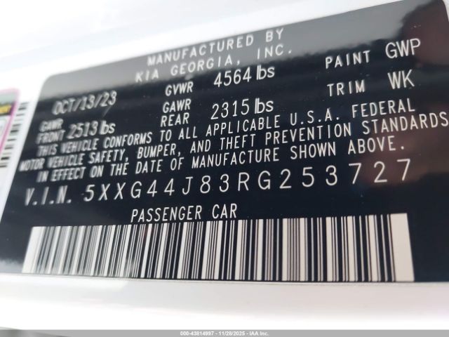 2024 KIA K5 5XXG44J83RG253727 Photo 8