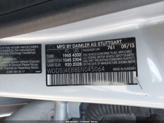 2014 MERCEDES-BENZ CLA 250 WDDSJ4EB8EN045064 Photo 8