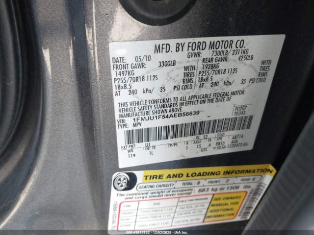 2010 FORD EXPEDITION 1FMJU1F54AEB56639 Photo 8