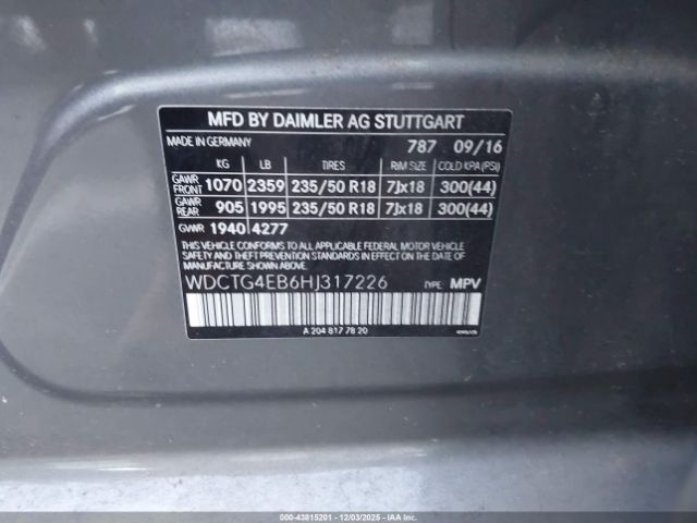 2017 MERCEDES-BENZ GLA 250 WDCTG4EB6HJ317226 Photo 8