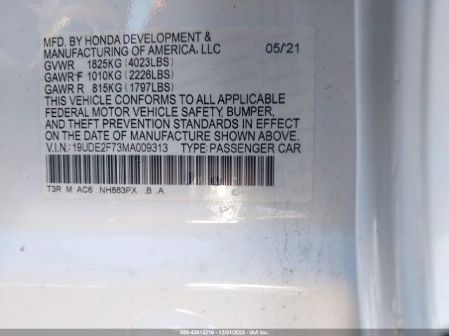 2021 ACURA ILX 19UDE2F73MA009313 Photo 8