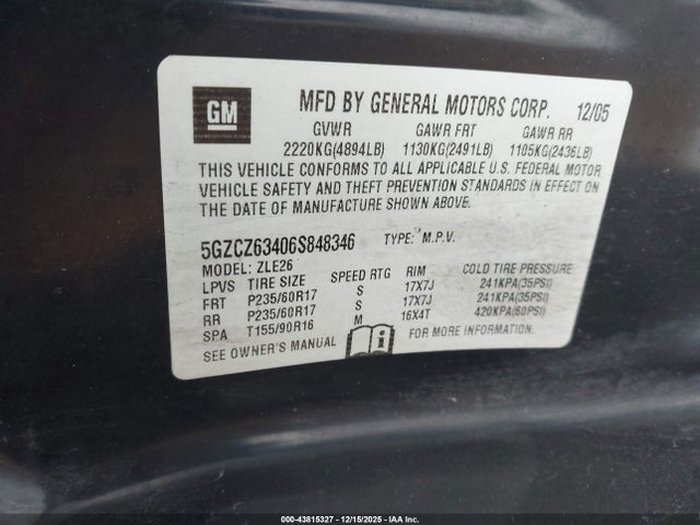 2006 SATURN VUE 5GZCZ63406S848346 Photo 8