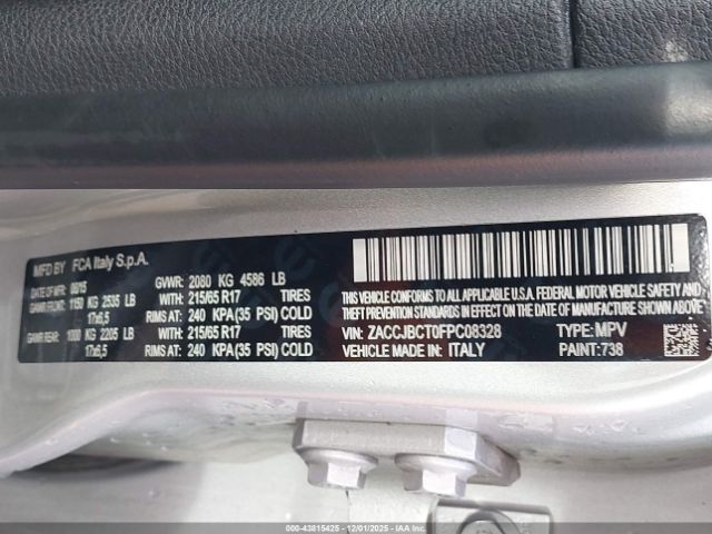 2015 JEEP RENEGADE ZACCJBCT0FPC08328 Photo 8