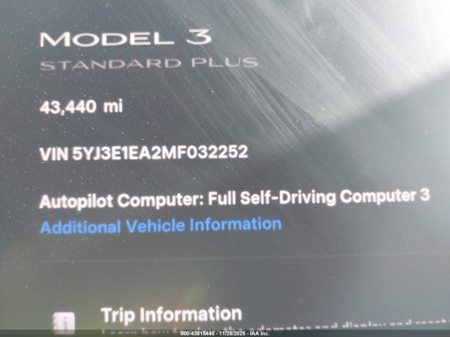 2021 TESLA MODEL 3 5YJ3E1EA2MF032252 Photo 6
