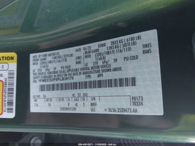 2023 FORD BRONCO 1FMEE5DP5PLB39170 Photo 8