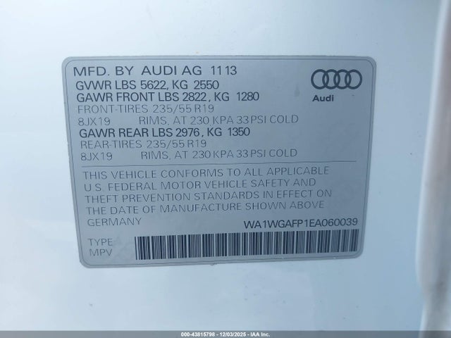 2014 AUDI Q5 WA1WGAFP1EA060039 Photo 8