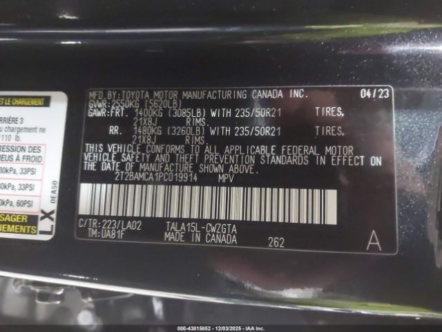 2023 LEXUS RX 350 2T2BAMCA1PC019914 Photo 8