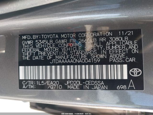 2022 TOYOTA MIRAI JTDAAAAA0NA004159 Photo 8