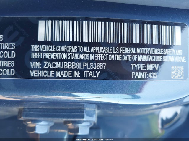 Jeep Renegade Latitude 4x4 2020 ZACNJBBB8LPL83887 Image 9